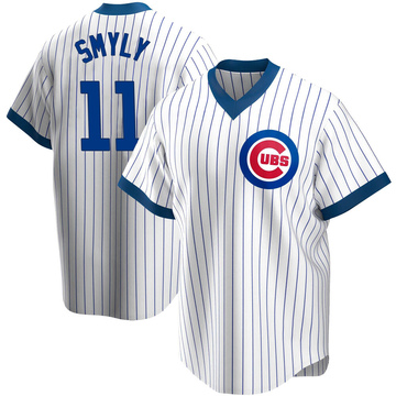 Men's Majestic Chicago Cubs #11 Drew Smyly Grey Road Flex Base Authentic  Collection MLB Jersey