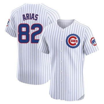 Michael Arias Men's Elite Chicago Cubs White Home Jersey