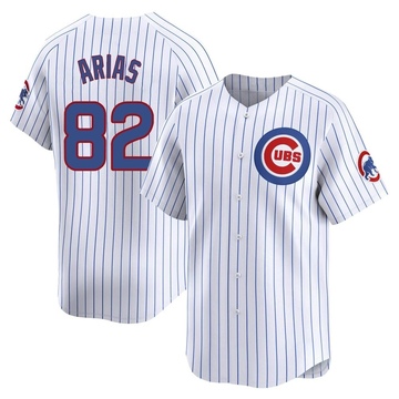 Michael Arias Men's Limited Chicago Cubs White Home Jersey