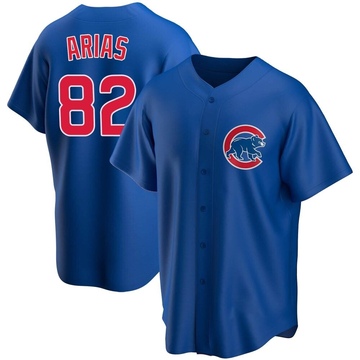 Michael Arias Men's Replica Chicago Cubs Royal Alternate Jersey