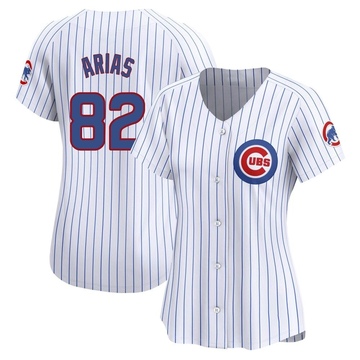 Michael Arias Women's Limited Chicago Cubs White Home Jersey