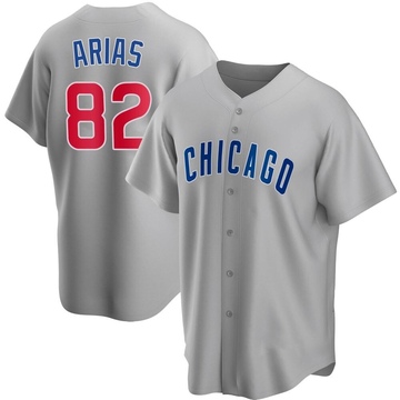 Michael Arias Youth Replica Chicago Cubs Gray Road Jersey