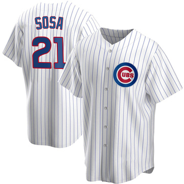 Sammy Sosa Men's Replica Chicago Cubs White Home Jersey