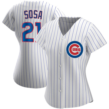 Sammy Sosa Women's Authentic Chicago Cubs White Home Jersey