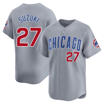 Seiya Suzuki Men's Limited Chicago Cubs Gray Road Jersey