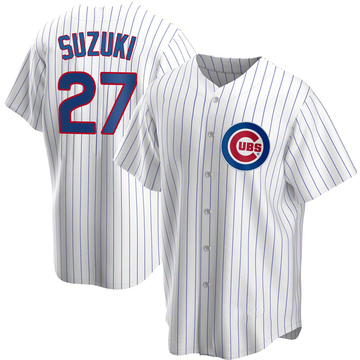 Seiya Suzuki Men's Replica Chicago Cubs White Home Jersey