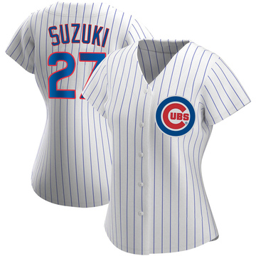 Seiya Suzuki Women's Authentic Chicago Cubs White Home Jersey