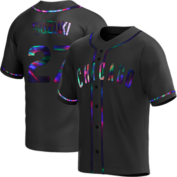 Seiya Suzuki Youth Replica Chicago Cubs Black Holographic Alternate Jersey