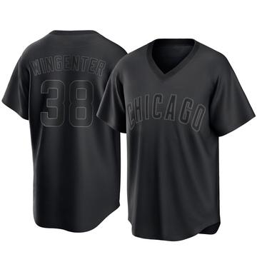 Trey Wingenter Men's Replica Chicago Cubs Black Pitch Fashion Jersey