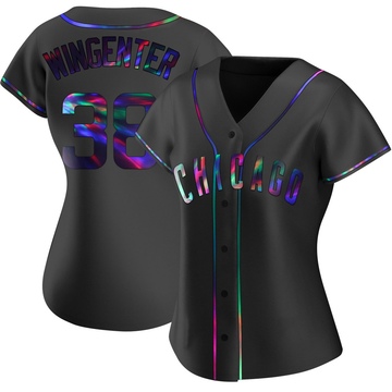 Trey Wingenter Women's Replica Chicago Cubs Black Holographic Alternate Jersey