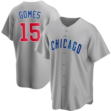 Yan Gomes Men's Replica Chicago Cubs Gray Road Jersey