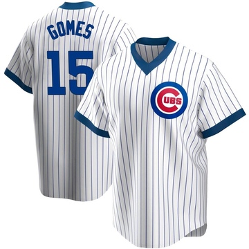 Yan Gomes Men's Replica Chicago Cubs White Home Cooperstown Collection Jersey